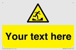 Custom warning uneven surface